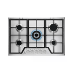 Electrolux-KGS7536SX-Nero-Acciaio-inossidabile-Da-incasso-75-cm-Gas-5-Fornello-i-