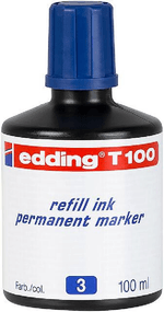 Barca-per-ricarica-T100-EDDING-T100-per-marker-permanente---Capacita-100-ml---colore-blu