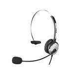 Sandberg MiniJack Mono Headset Saver Auricolare Cablato A Padiglione Ufficio Nero, Argento