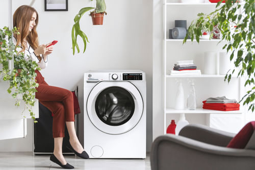 Hoover-HW437AMC-1-S-H-Wash-500-Lavatrice-Slim-Carica-Frontale-ActiveBalance-Kg-Mode-Classe-energetica-A--A-----Capacita--di-carico-7-Kg-Centrifuga-1300-giri-Motore-Inverter-Eco-Power-Profondita--45-cm