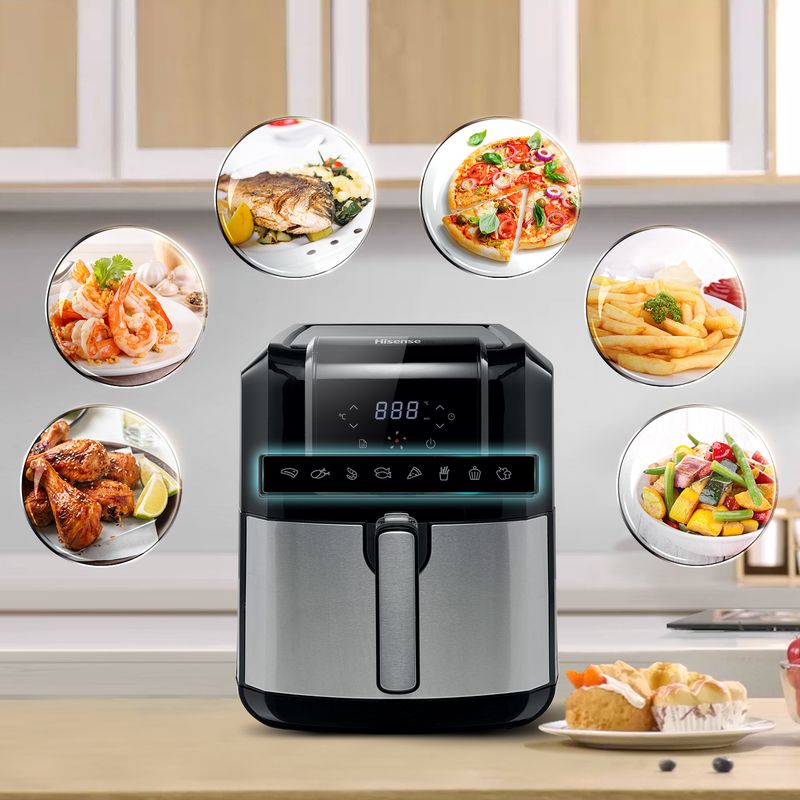 Hisense-H06AFBS1S3-friggitrice-Singolo-5-L-1700-W-Friggitrice-ad-aria-calda-Nero