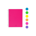 Scatto Confezione 12 Quaderno Spirale 1r 70 Fogli Fluo