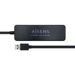 AISENS A106-0399 hub di interfaccia USB 3.2 Gen 1 (3.1 Gen 1) Type-A 5000 Mbit/s Nero