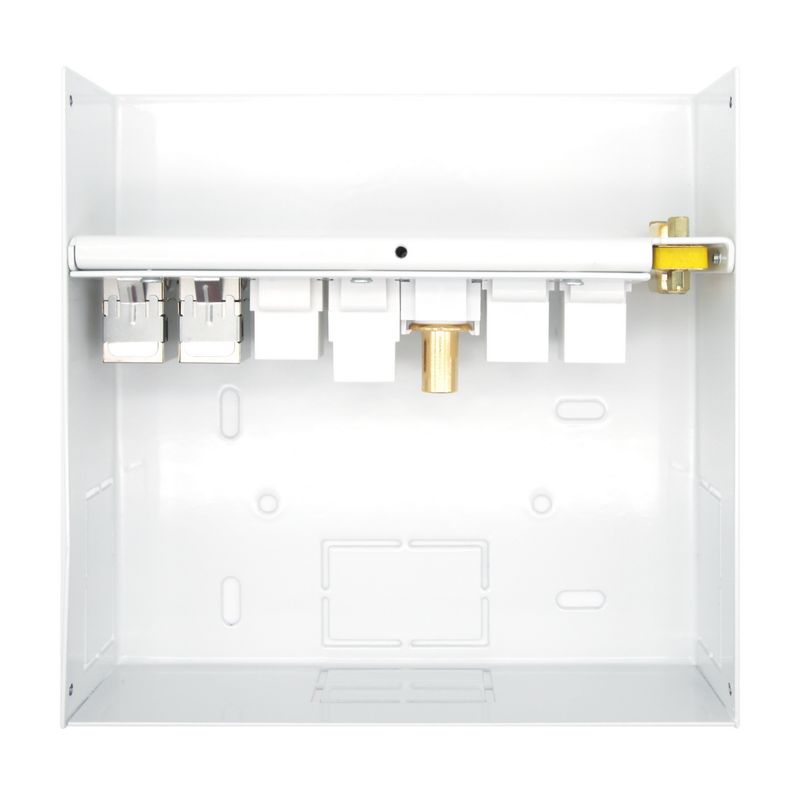 Aisens-Caja-de-Conexiones-VGA-Jack-3.5-2x-HDM-1x-USB--1x-USB-B-2x-RJ45-Cat.6A-STP---Color-Blanco