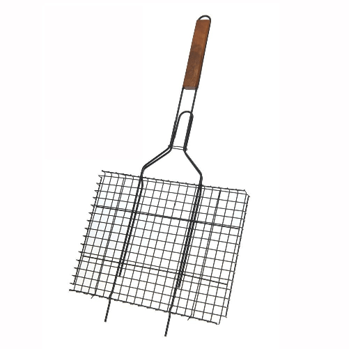 BETTY GARDEN Griglia per barbecue con manico legno non stik professional equipmen bbq