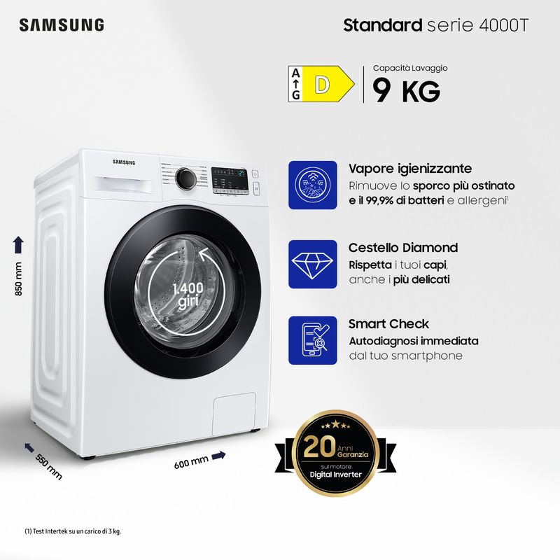 Samsung-WW90T4040CE-ET-lavatrice-a-caricamento-frontale-Crystal-Clean™-9-kg-Classe-D-1400-giri-min-Porta-nera---Panel-nero