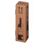 20 Scatole per una bottiglia Wine Pack 10,5x10,5x42cm