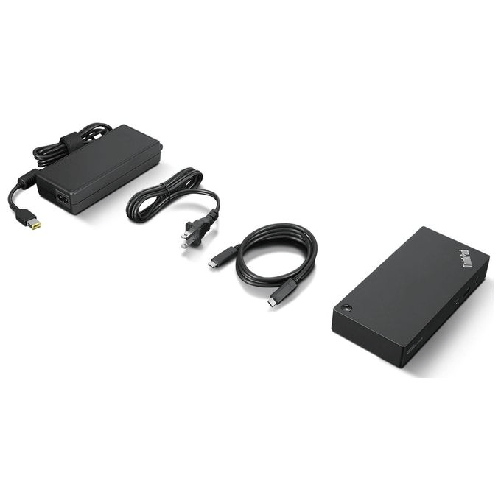Lenovo-40B20135IT-replicatore-di-porte-e-docking-station-per-laptop-Cablato-USB-3.2-Gen-1--3.1-Gen-1--Type-A---Type-C-Nero