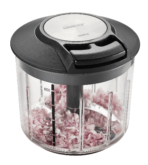 Gefu-Speedwing-Frullatore-Manuale-per-Frutta-o-Verdura-Professionale-in-Acciaio-Inox-con-Supporto