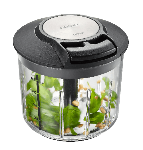 Gefu-Speedwing-Frullatore-Manuale-per-Frutta-o-Verdura-Professionale-in-Acciaio-Inox-con-Supporto