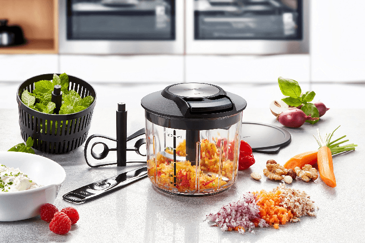 Gefu-Speedwing-Frullatore-Manuale-per-Frutta-o-Verdura-Professionale-in-Acciaio-Inox-con-Supporto