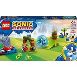 LEGO Sonic the Hedgehog 76990 Sfida della Sfera di Velocita' di Sonic, Giocattolo con 3 Personaggi