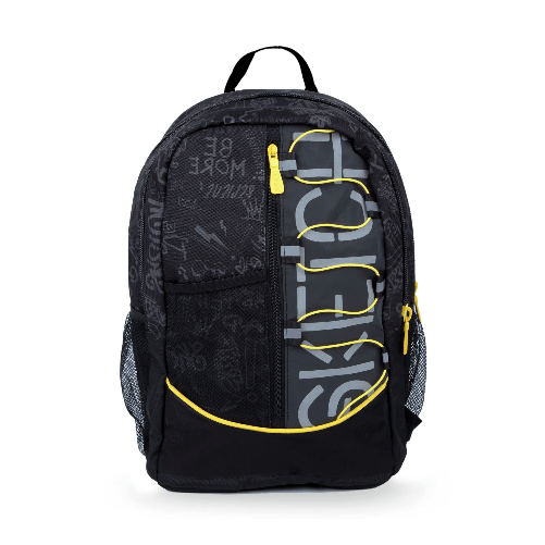 Ne.On--Sketch-Zaino-3-Scomparti-Chiusura-a-Zip-Nero