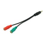 Conceptronic Adattatore Audio Maschio vs 2 Femmine