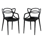MILANI HOME LALU - sedia in plastica set da 2