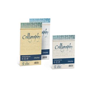 Favini 25 buste CALLIGRAPHY PERGAMENA 110x220mm 90gr crema FAVINI