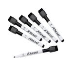 Nobo 2104184 Black Mini Whiteboard Pen with Magnetic Eraser Cap Pack of 6