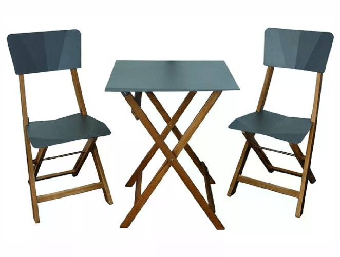 VIGOR-BLINKY Vigor Set Arredo Giardino Menelao in Acacia 3 Pezzi