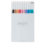 Astuccio-10-fineliner-EMOTT-tratto-0.4mm-colori-ass.-Soft-Pastel-Uni-Mitsubishi