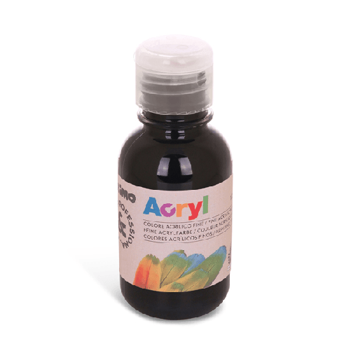 Colore-acrilico-fine-Acryl-125ml-nero-PRIMO