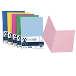 FAVINI 50 cartelline semplici LUCE 200gr 25x34cm mix 5 colori FAVINI