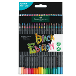 Faber Castell Faber-Castell Black Edition Confezione da 36 Matite Colorate - Mina Super Morbida - Legno Nero