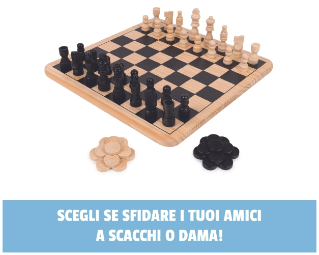 Spin-Master-Eg-Classici-Dama-e-Scacchi-Tris-in-Legno