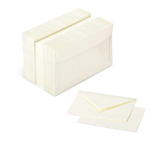 FAVINI SCATOLA 100 CARTONCINI 200gr + 100 BUSTE 90gr AVORIO FORMATO 4 FAVINI