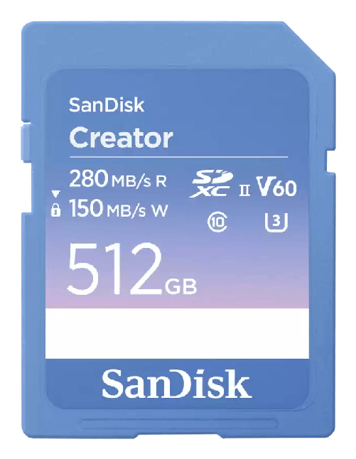 SanDisk Creator 512 GB SDXC UHS-II Classe 10