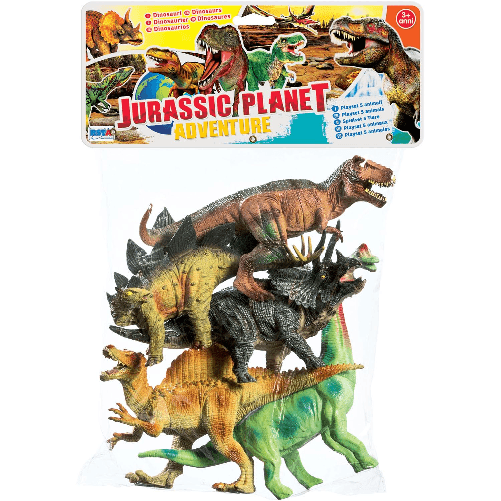 RsToys Jurassic Planet Adventure Busta 5 Dinosauri Grandi