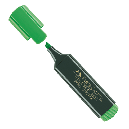 EVIDENZIATORE-TEXTLINER-VERDE-FABER-CASTELL