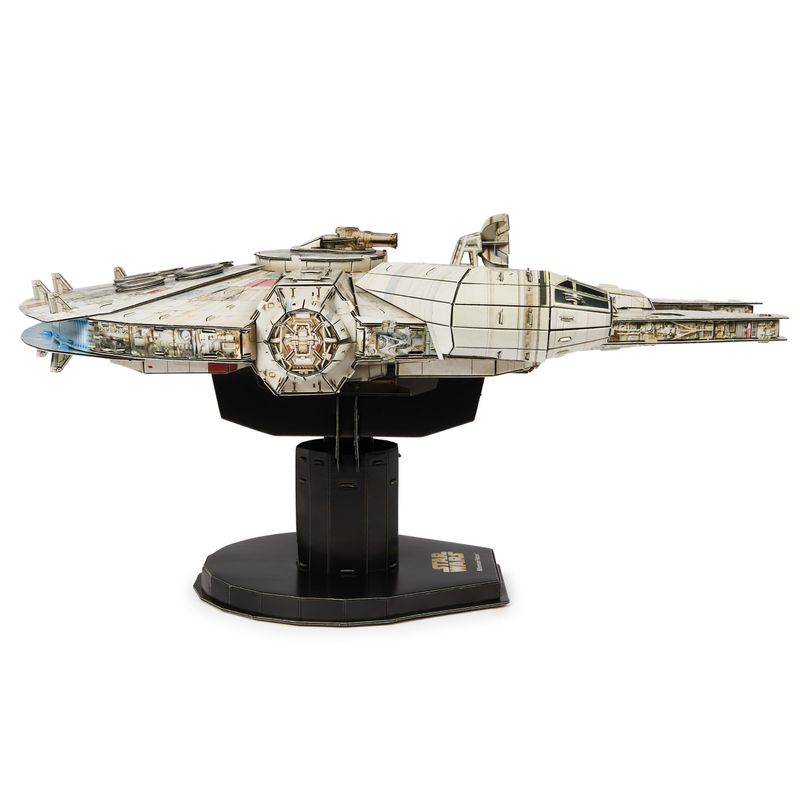 4D-Build-kit-di-modellismo-3D-Millennium-Falcon-di-Star-Wars-da-223-pezzi-|-Decorazione-da-tavolo-giocattolo-Star-Wars-|-Giocattoli-da-costruzione-|-Kit-di-modellismo-in-cartoncino-per-adulti-e-ragazzi-dai-12-anni-in-su