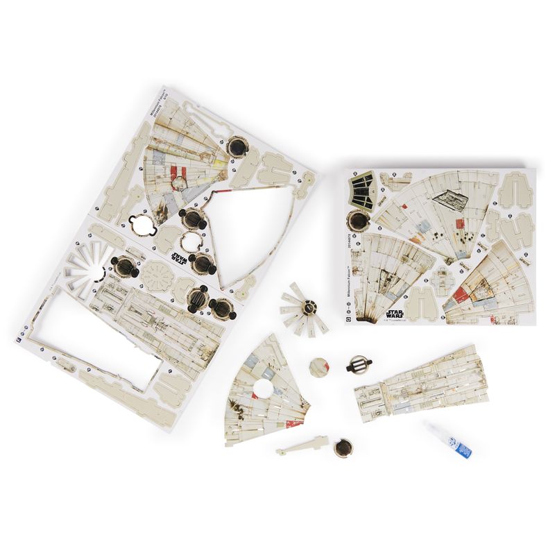 4D-Build-kit-di-modellismo-3D-Millennium-Falcon-di-Star-Wars-da-223-pezzi-|-Decorazione-da-tavolo-giocattolo-Star-Wars-|-Giocattoli-da-costruzione-|-Kit-di-modellismo-in-cartoncino-per-adulti-e-ragazzi-dai-12-anni-in-su