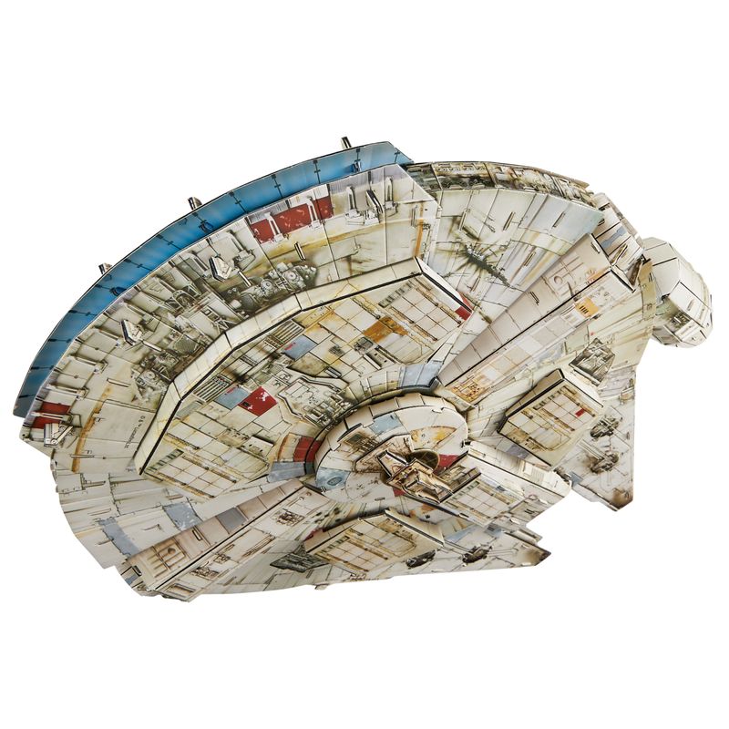 4D-Build-kit-di-modellismo-3D-Millennium-Falcon-di-Star-Wars-da-223-pezzi-|-Decorazione-da-tavolo-giocattolo-Star-Wars-|-Giocattoli-da-costruzione-|-Kit-di-modellismo-in-cartoncino-per-adulti-e-ragazzi-dai-12-anni-in-su