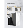 Geometric-Future-Lohan-Case-Mid-Tower-No-Power-Vetro-Temperato-minITX-mATX-ATX-SSI-EEB-Bianco