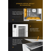 Geometric-Future-Lohan-Case-Mid-Tower-No-Power-Vetro-Temperato-minITX-mATX-ATX-SSI-EEB-Bianco