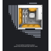 Geometric-Future-Lohan-Case-Mid-Tower-No-Power-Vetro-Temperato-minITX-mATX-ATX-SSI-EEB-Bianco