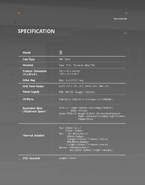 Geometric-Future-Lohan-Case-Mid-Tower-No-Power-Vetro-Temperato-minITX-mATX-ATX-SSI-EEB-Bianco