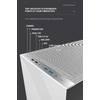 Geometric-Future-Lohan-Case-Mid-Tower-No-Power-Vetro-Temperato-minITX-mATX-ATX-SSI-EEB-Bianco