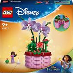 LEGO Disney 43237 Vaso di Fiori di Isabela, Giochi per Bambini 9+ con Mini Bambolina e Cesto Apribile