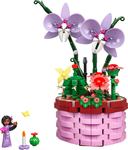 LEGO-Disney-43237-Vaso-di-Fiori-di-Isabela-Giochi-per-Bambini-9--con-Mini-Bambolina-e-Cesto-Apribile-Regalo-dal-Film-Encanto