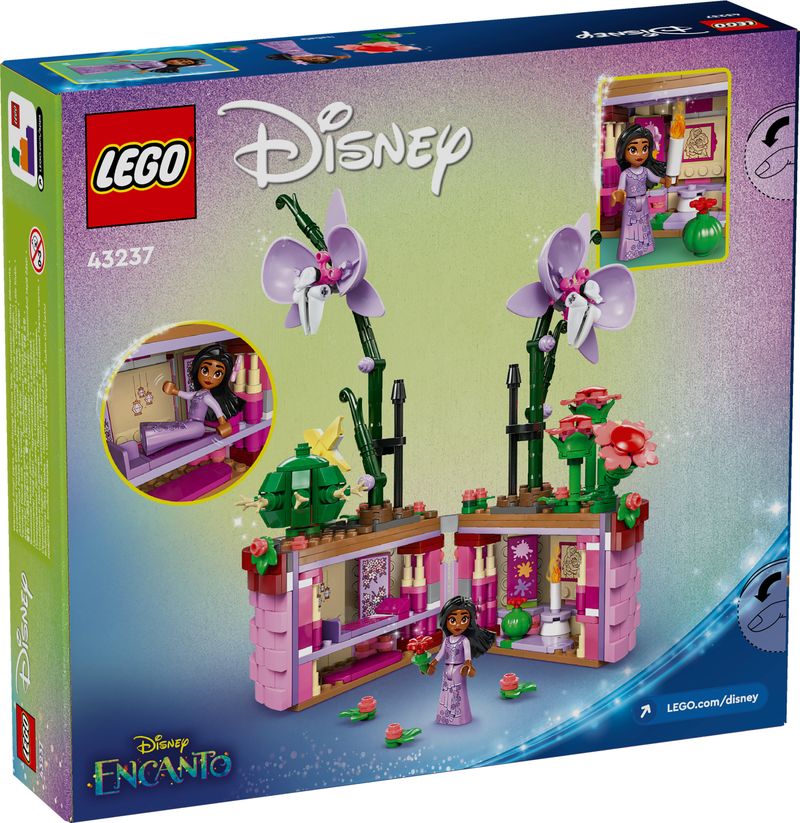 LEGO-Disney-43237-Vaso-di-Fiori-di-Isabela-Giochi-per-Bambini-9--con-Mini-Bambolina-e-Cesto-Apribile-Regalo-dal-Film-Encanto