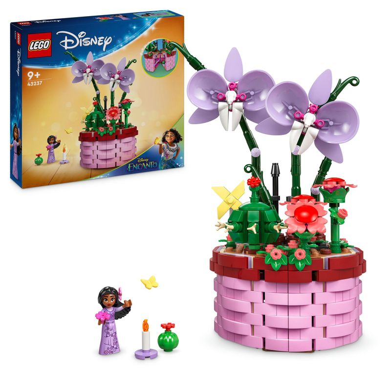 LEGO-Disney-43237-Vaso-di-Fiori-di-Isabela-Giochi-per-Bambini-9--con-Mini-Bambolina-e-Cesto-Apribile-Regalo-dal-Film-Encanto