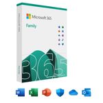 Microsoft 365 Family - Fino a 6 persone - Per PC/Mac/tablet/cellulari - Abbonamento di 12 mesi