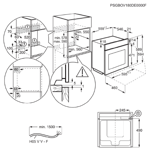 Aeg-BPE535260M-Forno-elettrico-Ventilato-Pirolitico-71-LT-9-Programmi-Colore-inox-Classe-energetica-A-