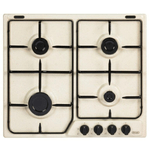 De Longhi SF 46 ASV Piano Cottura da Incasso 60 cm Comandi Frontali 4 fuochi Colore Sabbia - SF46ASV