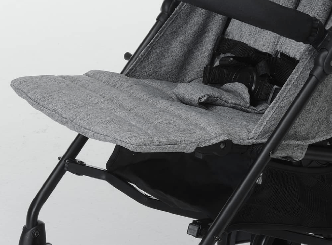 Foppapedretti-Passeggino-4-Ruote-Hurra--Black-Melenge