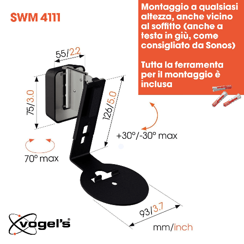 Vogels-Supporto-da-Parete-per-Altoparlanti-Sonos-Era-100-B-Nero-SWM-4111