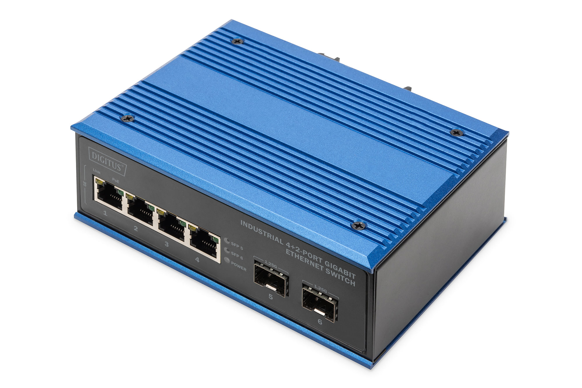 Digitus Switch Gigabit Ethernet a 4+2 porte industriale