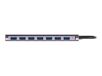 Hamlet-XHUB-07A3P-hub-di-interfaccia-USB-3.2-Gen-1--3.1-Gen-1--Type-A-5000-Mbit-s-Nero
